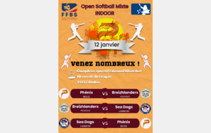 Journée 3 - Open Softball Mixte INDOOR