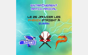 Entraînement/Match contre les CYCLONES