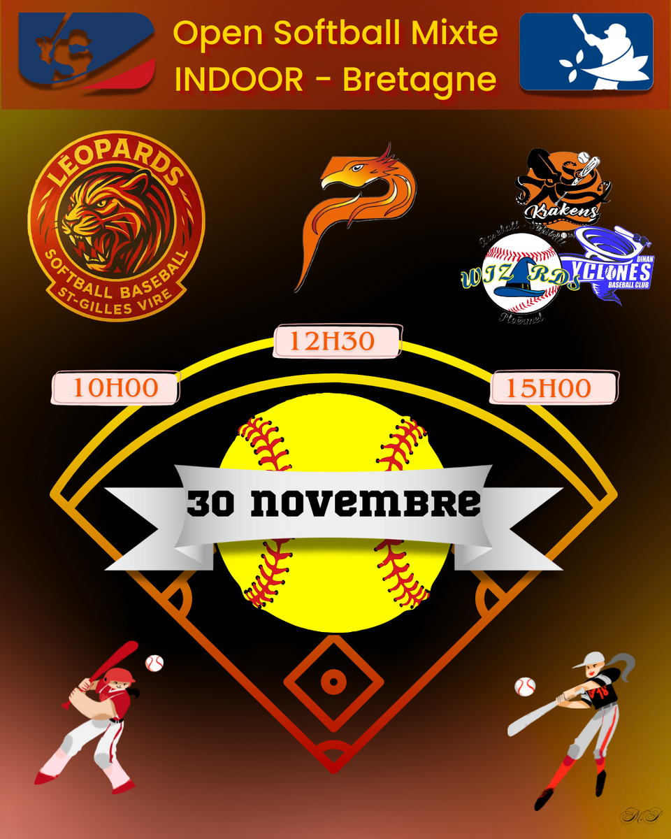 Journée 2 : Open INDOOR Bretagne - Softball