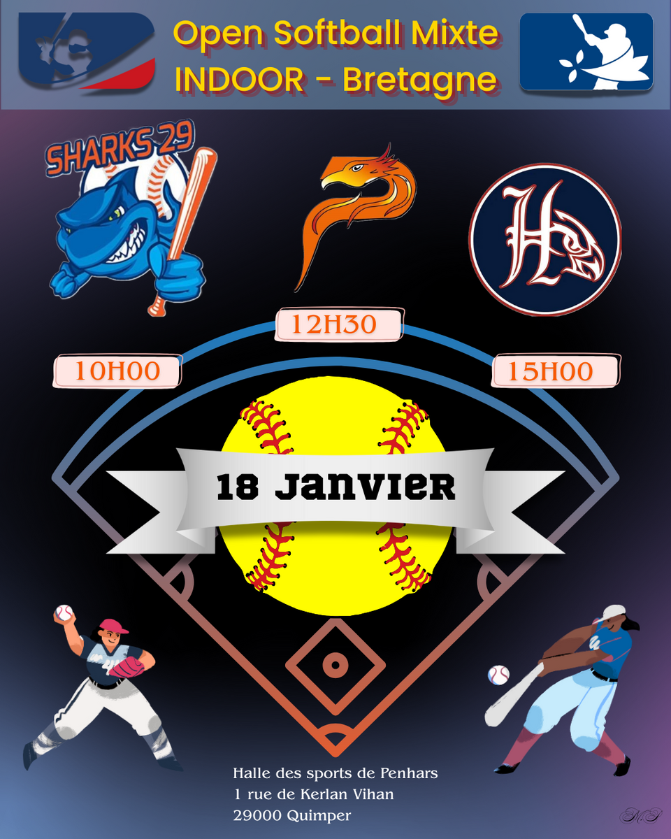 Journée 4 : Open INDOOR Bretagne - Softball