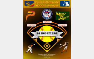 Journée 1 : Open INDOOR Bretagne - Softball (Report)