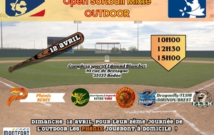 Journée 2 : Open OUTDOOR Bretagne - Softball