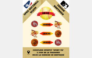 J1 - Open Softball Mixte INDOOR 2026-2027