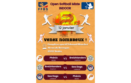 Journée 3 - Open Softball Mixte INDOOR