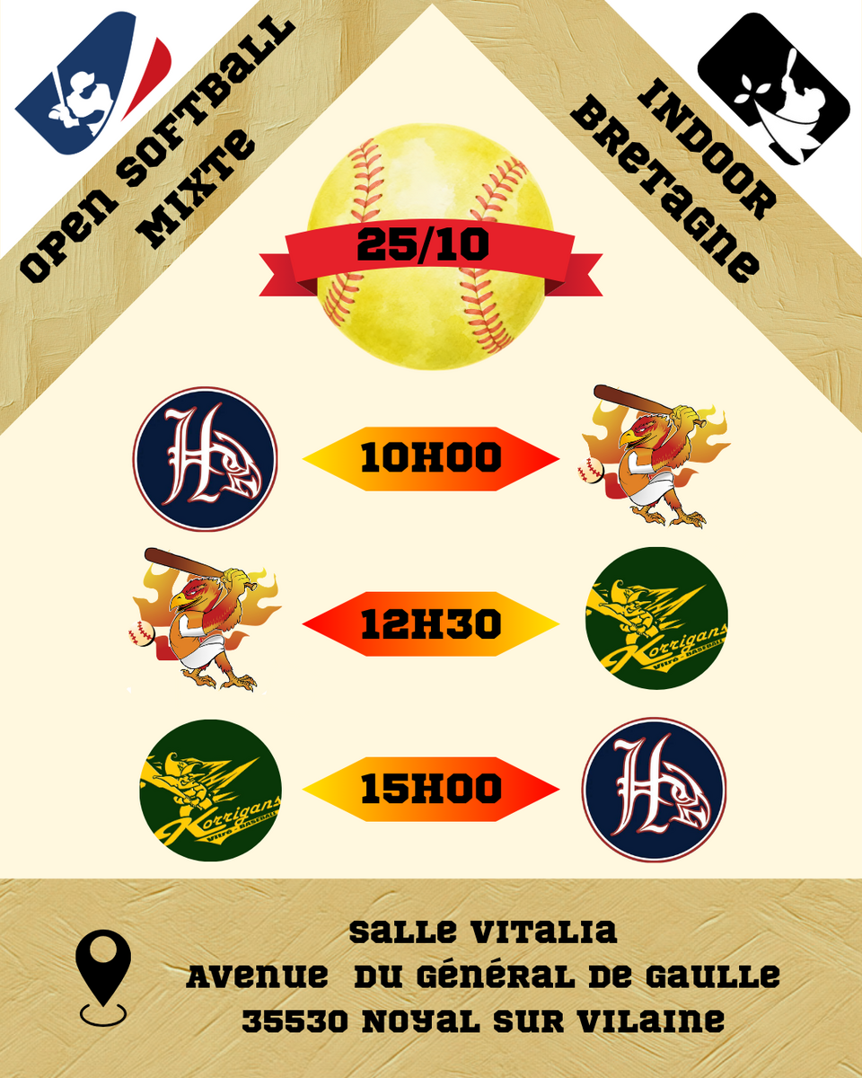 J2 - Open Softball Mixte INDOOR 2026-2027